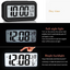 M78 Digital LED Clock | Temperature Sensor | Night Light Sensor | Black