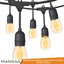 MANSAA M63 Solar Meteor String S14 Bulb Light | 10 Bulbs 10 COB LED